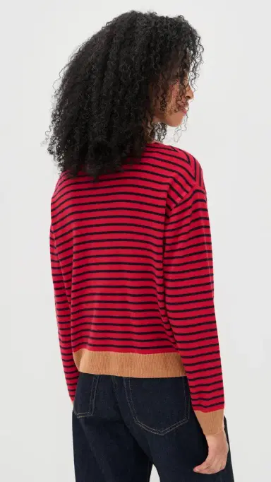 XÍRENA Lillian Cardigan Red tripe | Thumbnail 3 XÍRENA Lillian Cardigan Red tripe | Thumbnail 3