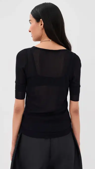 Lemaire Seamless Trompe L'Oeil Top Midnight | Thumbnail 3