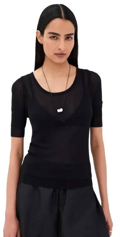 Lemaire Seamless Trompe L'Oeil Top Midnight | Thumbnail 1