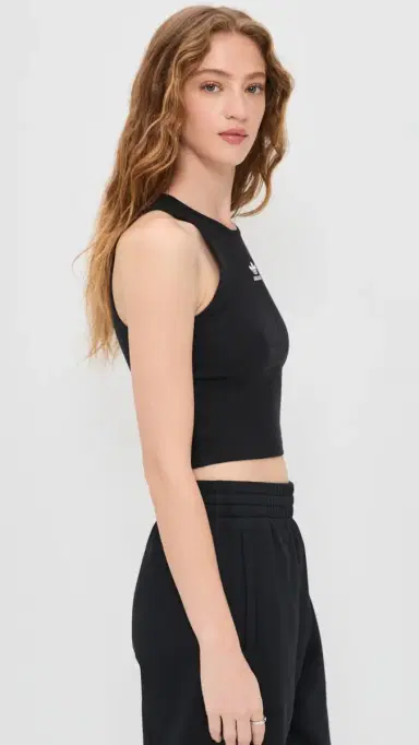 Adidas Essentials Rib Tank Black M | Thumbnail 4