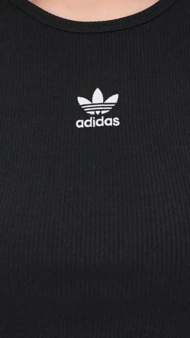 Adidas Essentials Rib Tank Black M | Thumbnail 6