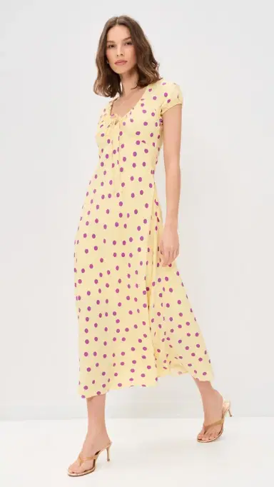 MAUDE CLUB Natasha Dress Yellow Purple | Thumbnail 5 MAUDE CLUB Natasha Dress Yellow Purple | Thumbnail 5
