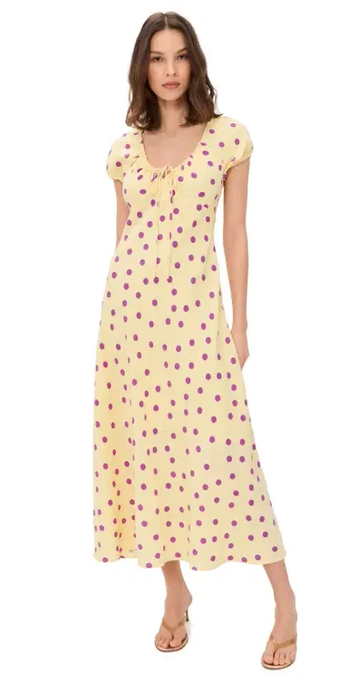 MAUDE CLUB Natasha Dress Yellow Purple | Thumbnail 1 MAUDE CLUB Natasha Dress Yellow Purple | Thumbnail 1