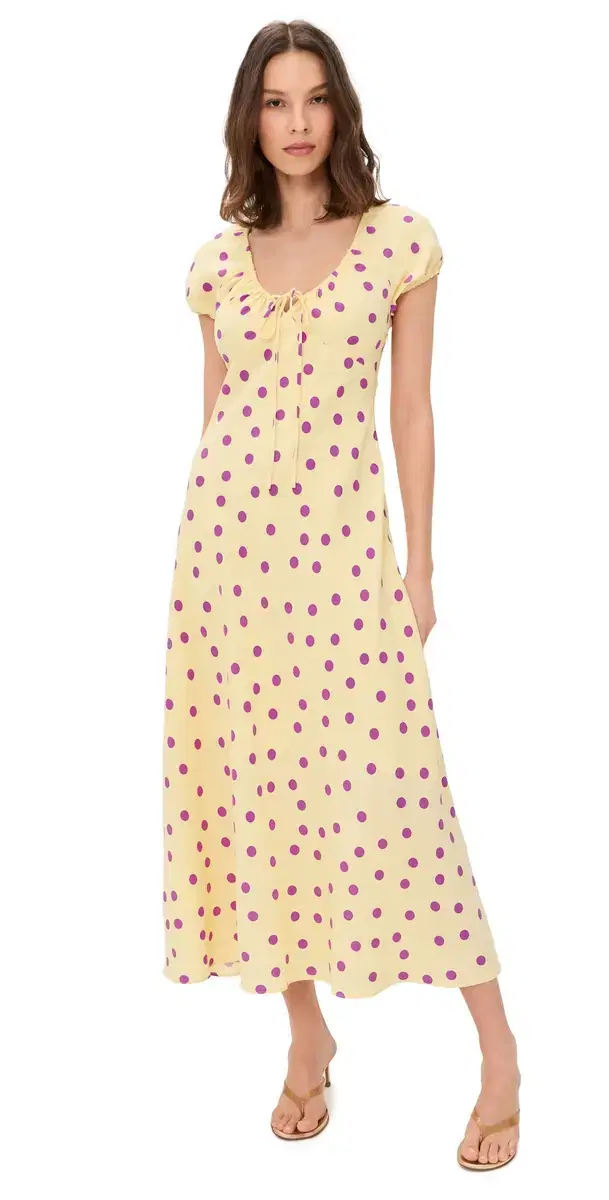 Natasha Dress Yellow Purple
