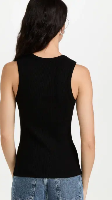 AGOLDE Poppy Tank Black M | Thumbnail 3