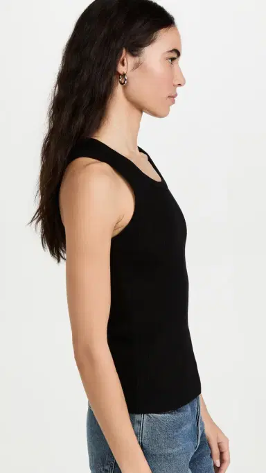 AGOLDE Poppy Tank Black M | Thumbnail 4