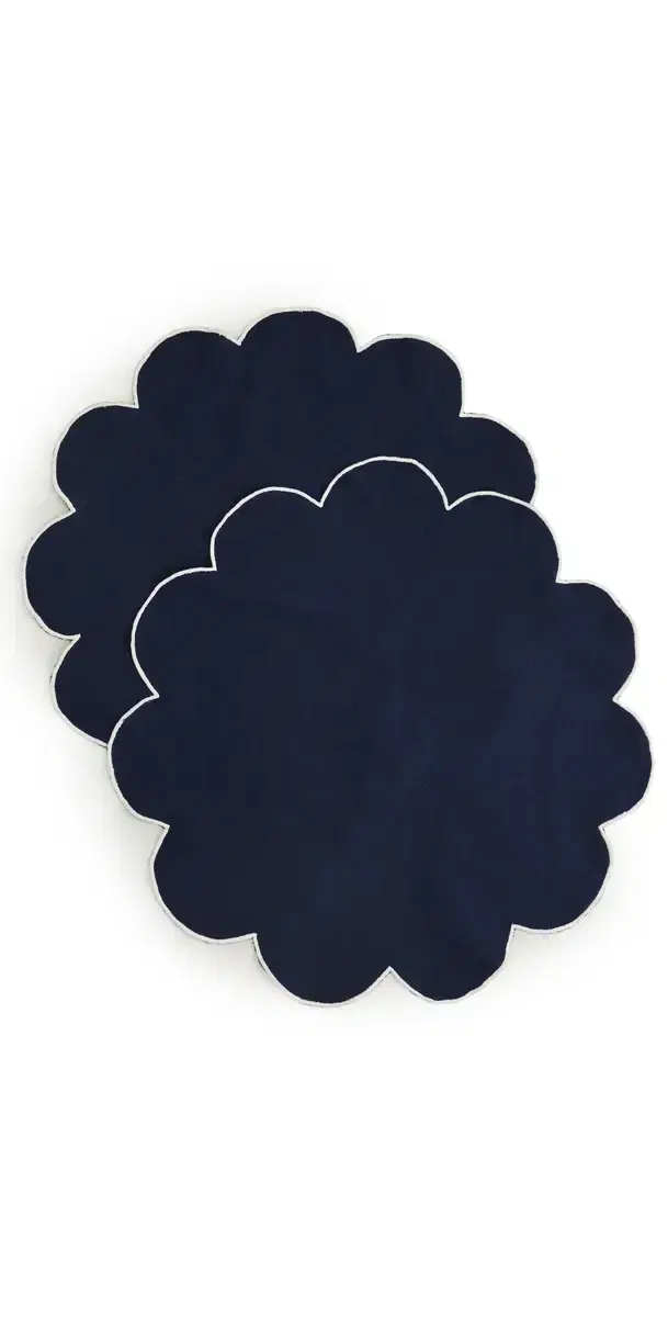 Carolina K Eterna Placemats Set Navy One Size