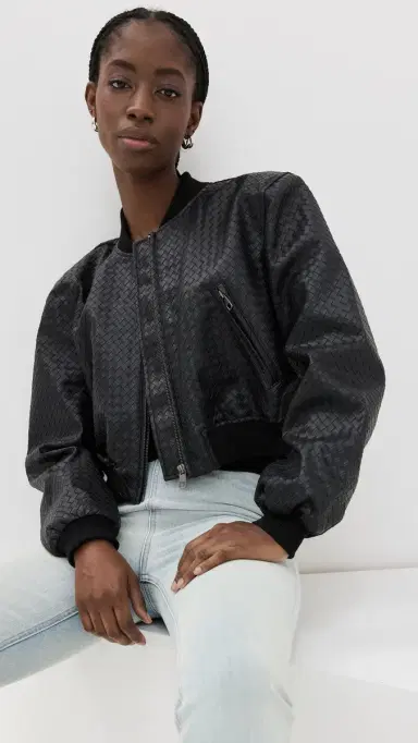 LIONESS Allure Woven Bomber Jacket | Thumbnail 2 LIONESS Allure Woven Bomber Jacket | Thumbnail 2