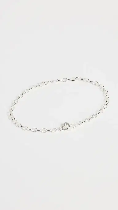 Gorjana Parker Heart Mini Bracelet Silver One Size | Thumbnail 2
