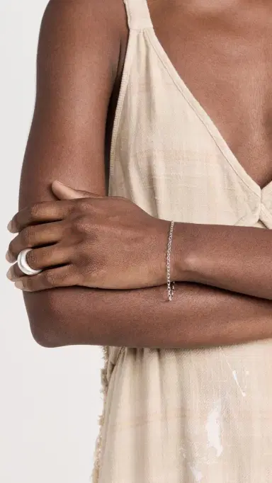 Gorjana Parker Heart Mini Bracelet Silver One Size | Thumbnail 3