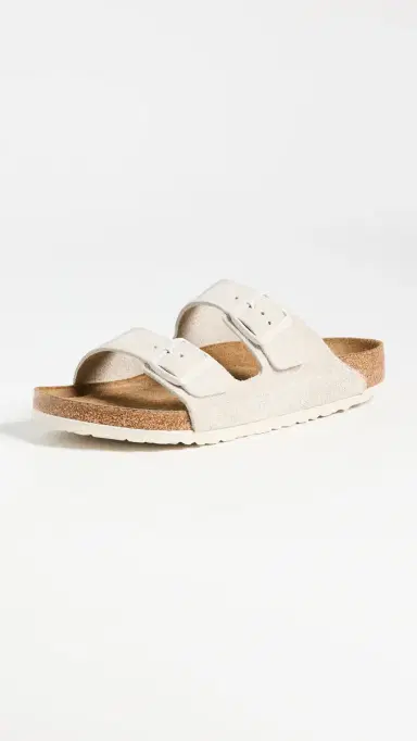 Birkenstock Arizona Soft Footbed Sandals Antique White 45 | Thumbnail 2