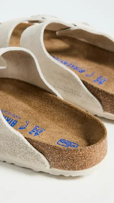 Birkenstock Arizona Soft Footbed Sandals Antique White 45 | Thumbnail 3