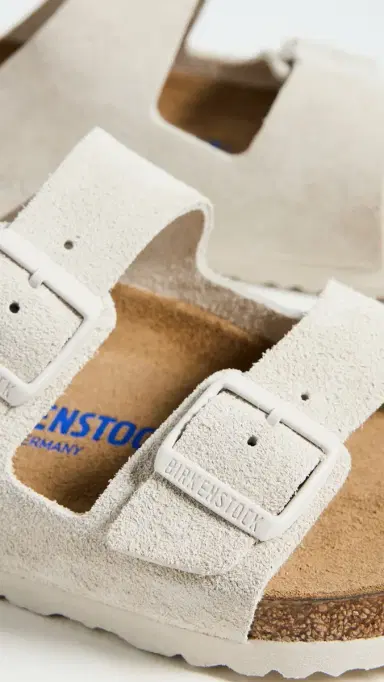 Birkenstock Arizona Soft Footbed Sandals Antique White 45 | Thumbnail 5