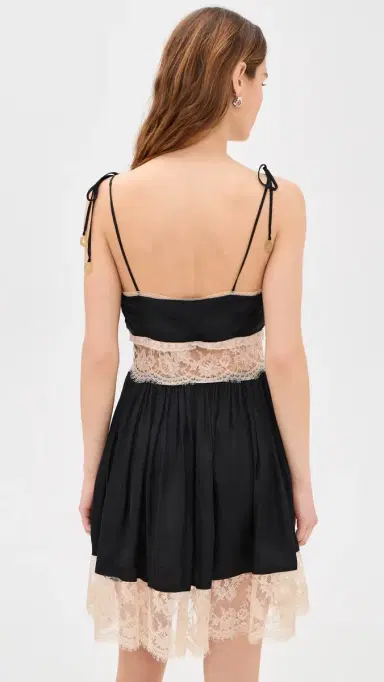 Sea Ethel Solid Mini Dress Black | Thumbnail 3