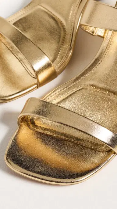 SIMKHAI Marion Leather Shell Heels Gold | Thumbnail 6 SIMKHAI Marion Leather Shell Heels Gold | Thumbnail 6