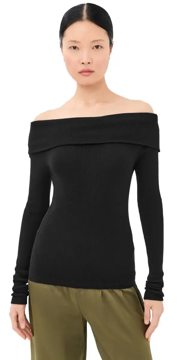 LISA YANG Claudina Top Noir
