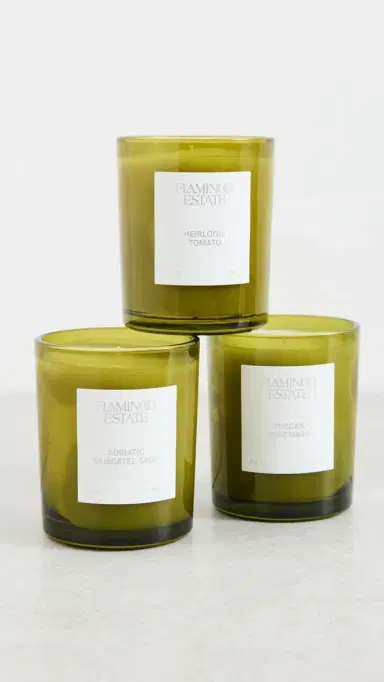 Flamingo Estate Mini Three Sisters Candle Set Green One Size | Thumbnail 3 Flamingo Estate Mini Three Sisters Candle Set Green One Size | Thumbnail 3