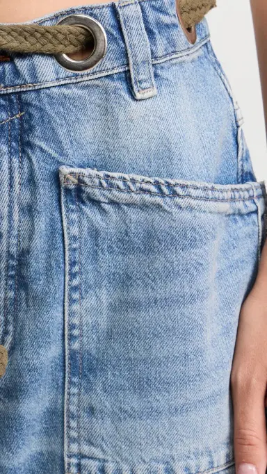 Free People Moxie Pull-On Barrel Jeans Truest Blue 24 | Thumbnail 6