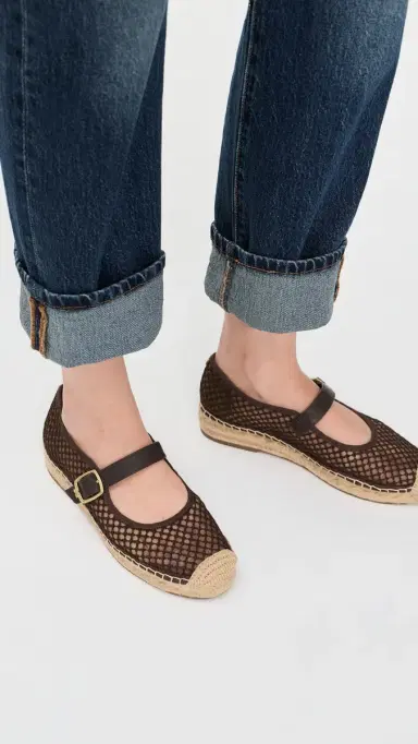 Sam Edelman Mackie Mesh Espadrilles Cafe Noir | Thumbnail 3