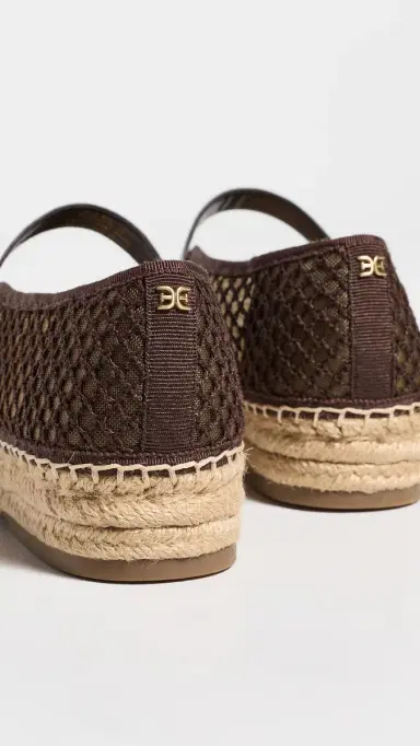 Sam Edelman Mackie Mesh Espadrilles Cafe Noir | Thumbnail 4