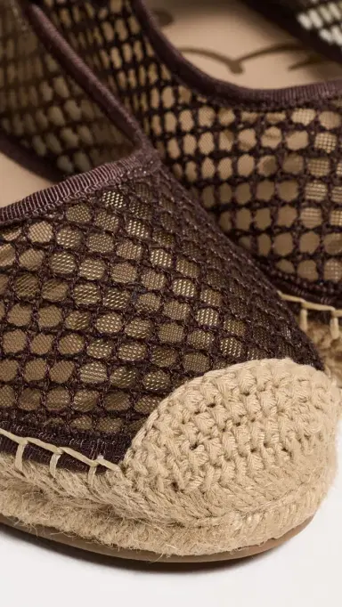 Sam Edelman Mackie Mesh Espadrilles Cafe Noir | Thumbnail 6