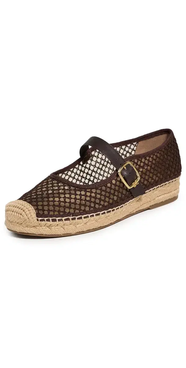 Mackie Mesh Espadrilles Cafe Noir