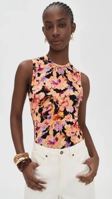 Ulla Johnson Ines Jersey Top Night Bloom | Thumbnail 2 Ulla Johnson Ines Jersey Top Night Bloom | Thumbnail 2