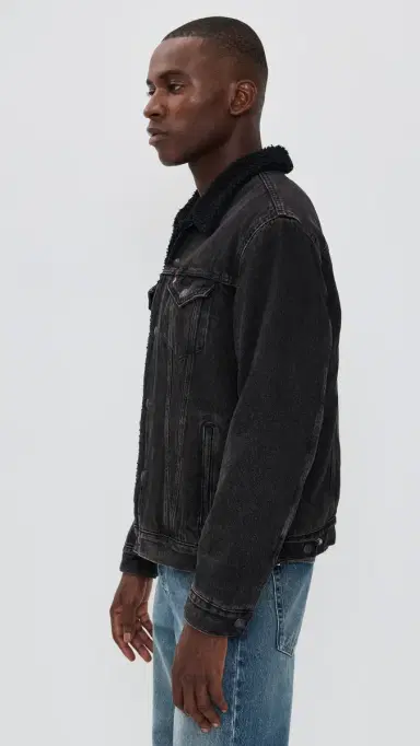Levi's Type 3 Sherpa Trucker Jacket Built To Last Sherpa Trk M | Thumbnail 4