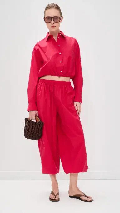 LE BOP Wylie Button Down Shirt Red L | Thumbnail 5 LE BOP Wylie Button Down Shirt Red L | Thumbnail 5