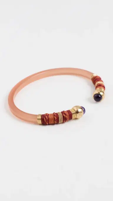 GAS Bijoux Sari Acetate Bracelet Orange One Size | Thumbnail 2