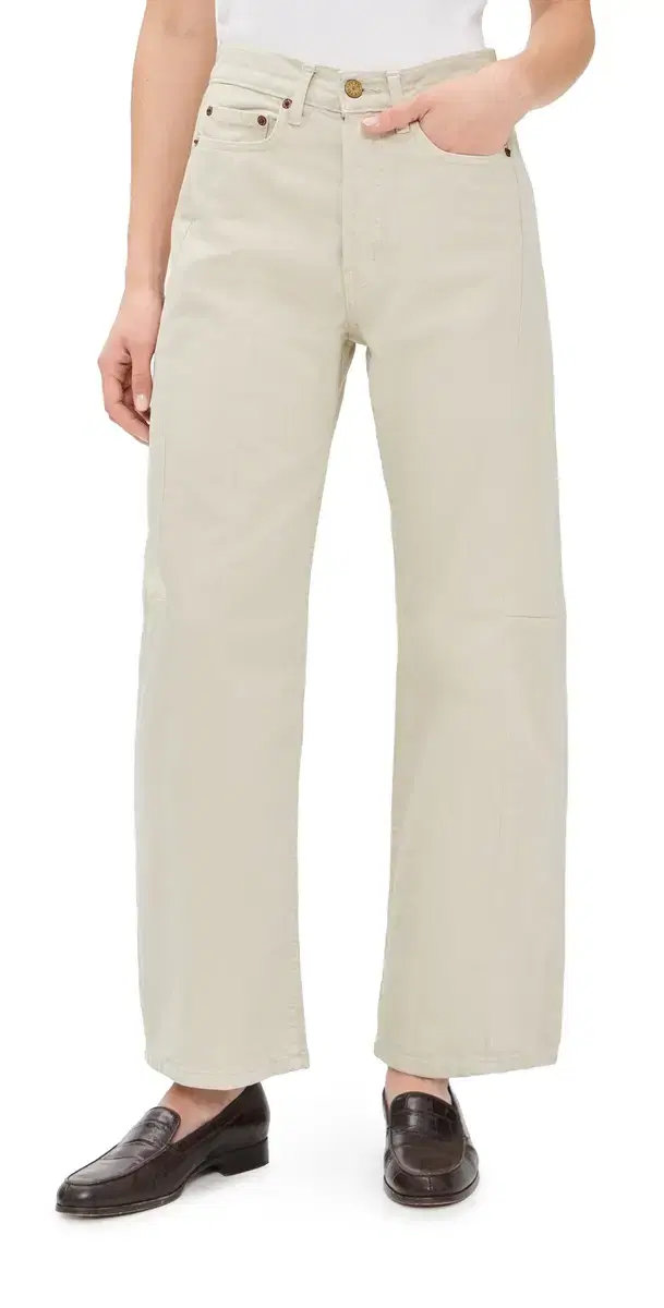 B Sides Slim Lasso Jeans Chalk Overdye