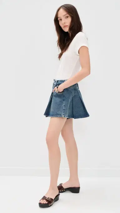 Sea Stasia Denim Jean Shorts Blue | Thumbnail 4 Sea Stasia Denim Jean Shorts Blue | Thumbnail 4