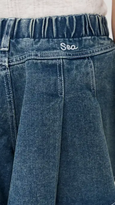 Sea Stasia Denim Jean Shorts Blue | Thumbnail 6 Sea Stasia Denim Jean Shorts Blue | Thumbnail 6
