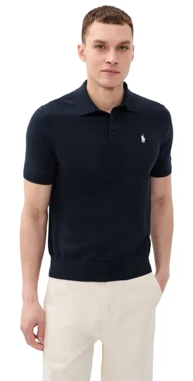 Polo Ralph Lauren Cotton Sweater Polo Hunter Navy | Thumbnail 1