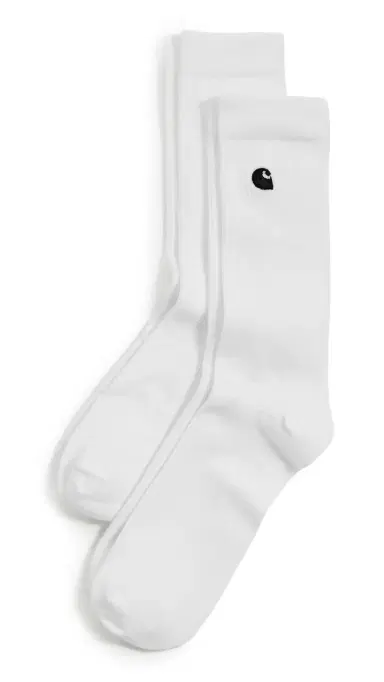 Carhartt WIP Madison Socks 2 Pack White/Black | Thumbnail 4