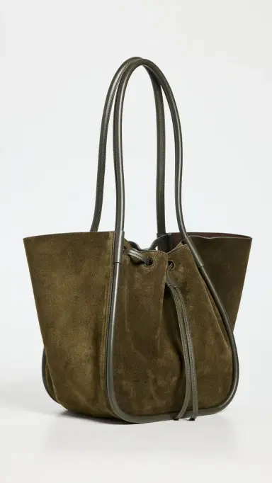 Proenza Schouler Large Ruched Tote In Soft Suede | Thumbnail 4