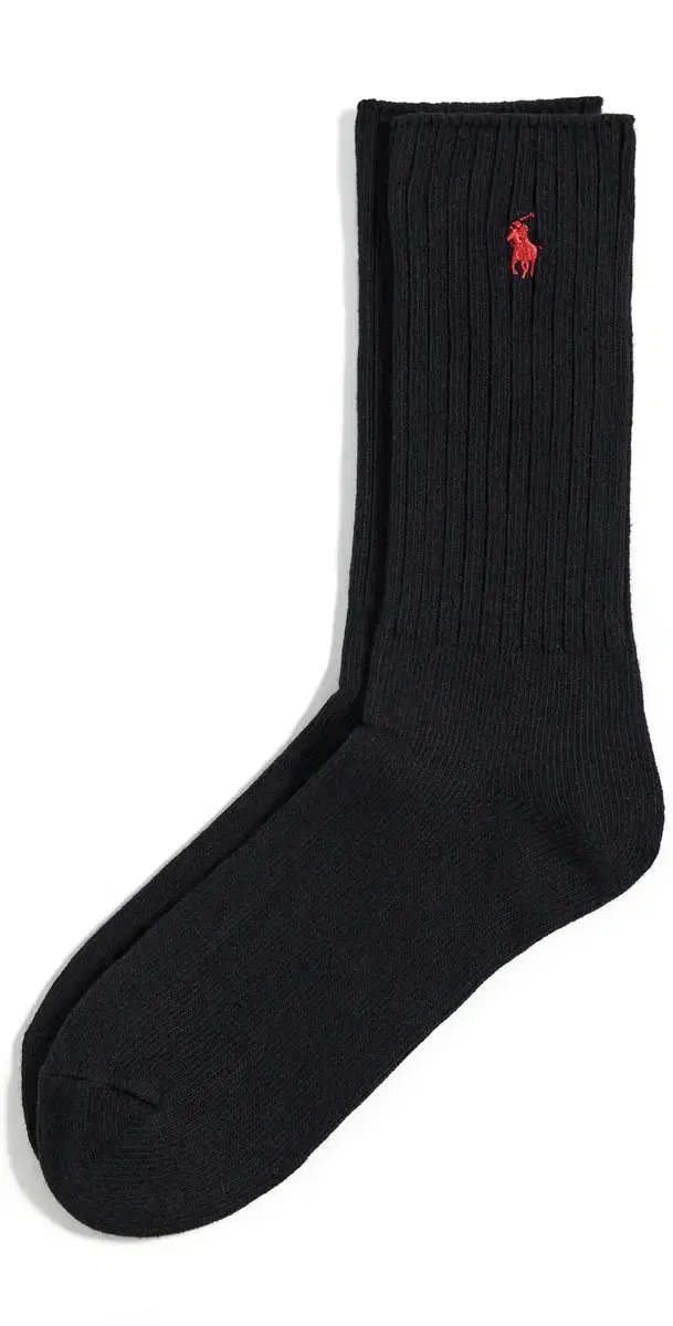 Polo Ralph Lauren Cotton Rib Crew Socks Black
