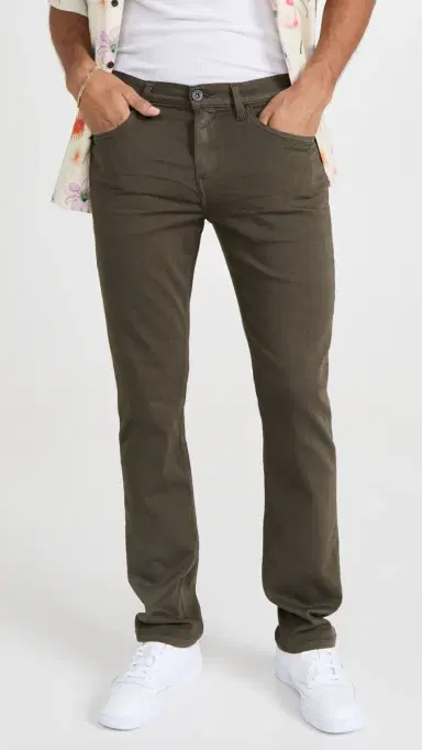 PAIGE Federal Transcend Slim Straight Jeans River Moss 38 | Thumbnail 2