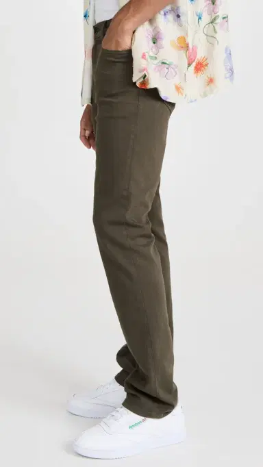 PAIGE Federal Transcend Slim Straight Jeans River Moss 38 | Thumbnail 4