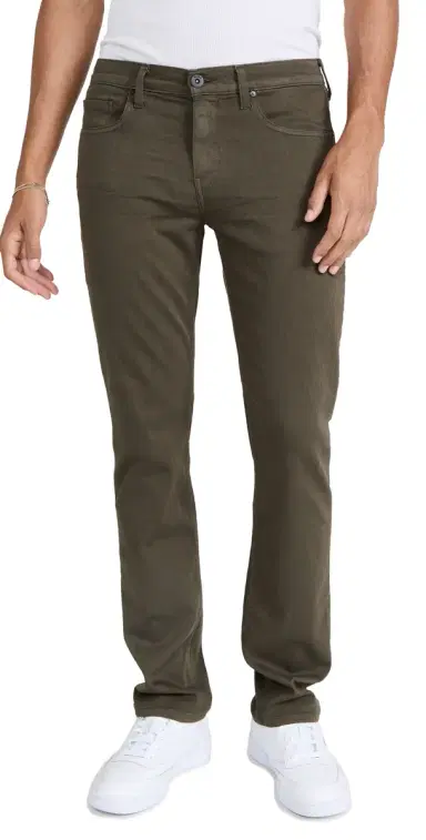PAIGE Federal Transcend Slim Straight Jeans River Moss 38 | Thumbnail 1