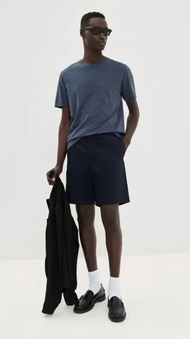 Billy Reid Washed Tee Navy M | Thumbnail 5