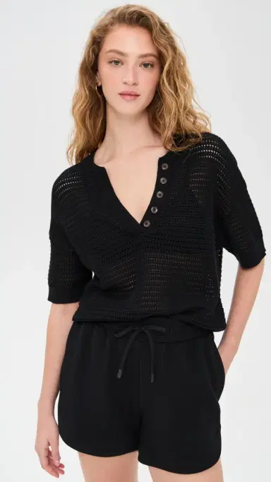 Varley Callie Knit Top Black S | Thumbnail 2