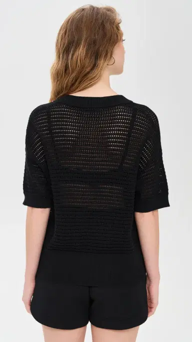 Varley Callie Knit Top Black S | Thumbnail 3