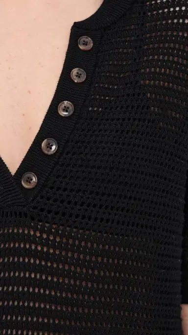 Varley Callie Knit Top Black S | Thumbnail 6