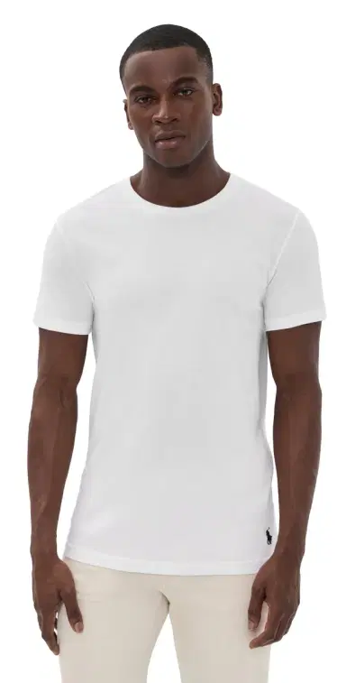 Polo Ralph Lauren Underwear Classic Fit Cotton Crew Tee 3 Pack White L | Thumbnail 1