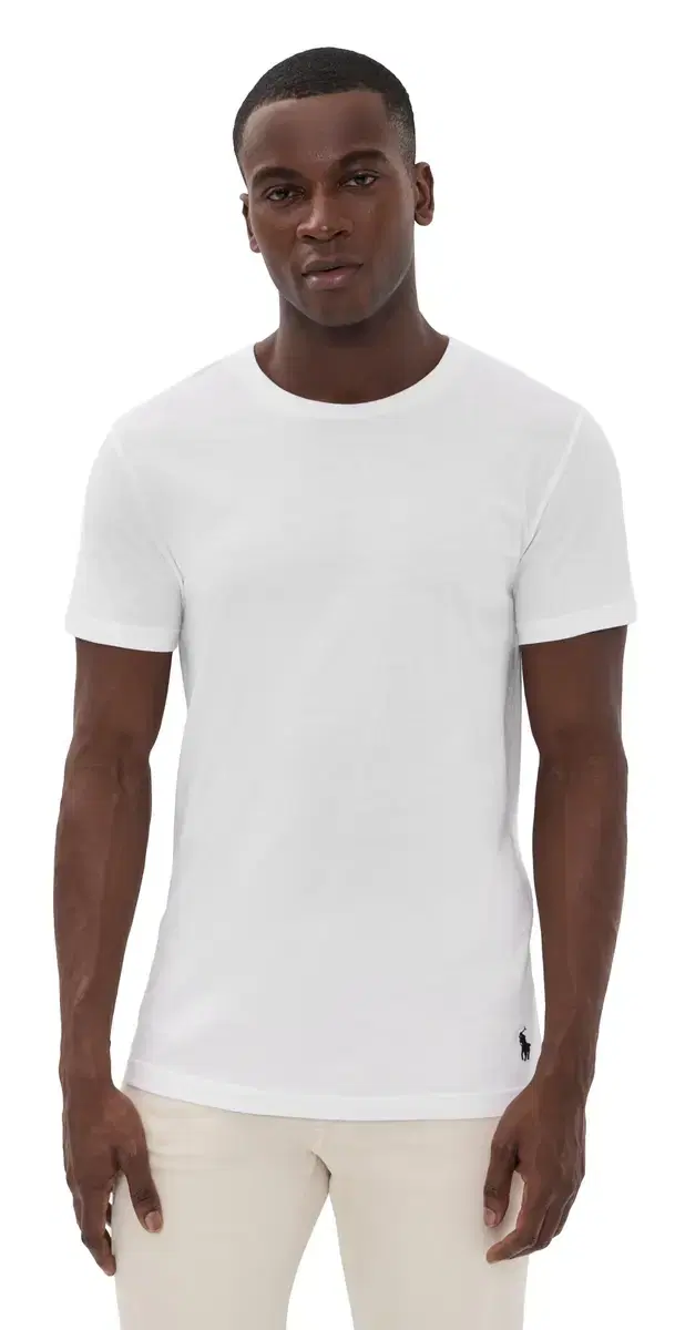 Classic Fit Cotton Crew Tee 3 Pack White