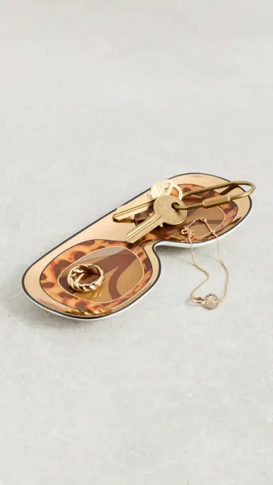 Jonathan Adler Shades Trinket Tray Brown One Size | Thumbnail 3