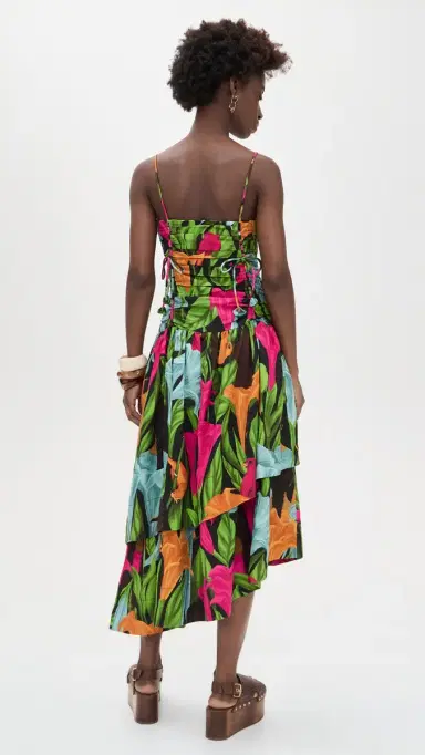 FARM Rio ujeres Y Flores Dress ujeres y Flores Black | Thumbnail 3