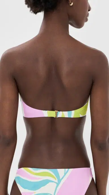 Vitamin A Nala Bandeau Bikini Top Coast Colorblock | Thumbnail 3