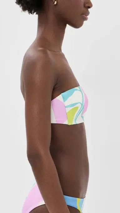 Vitamin A Nala Bandeau Bikini Top Coast Colorblock | Thumbnail 4